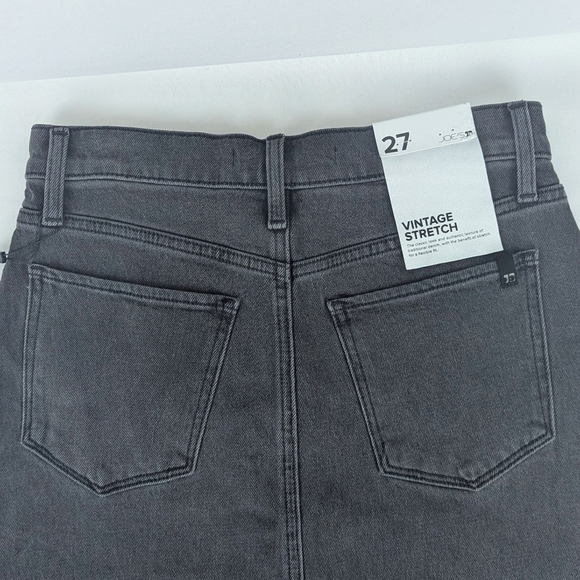 JOE'S The Tulie Skirt Midi Stretch Denim Five Pocket Style A-Line Black 27 NWT - Picture 13 of 16
